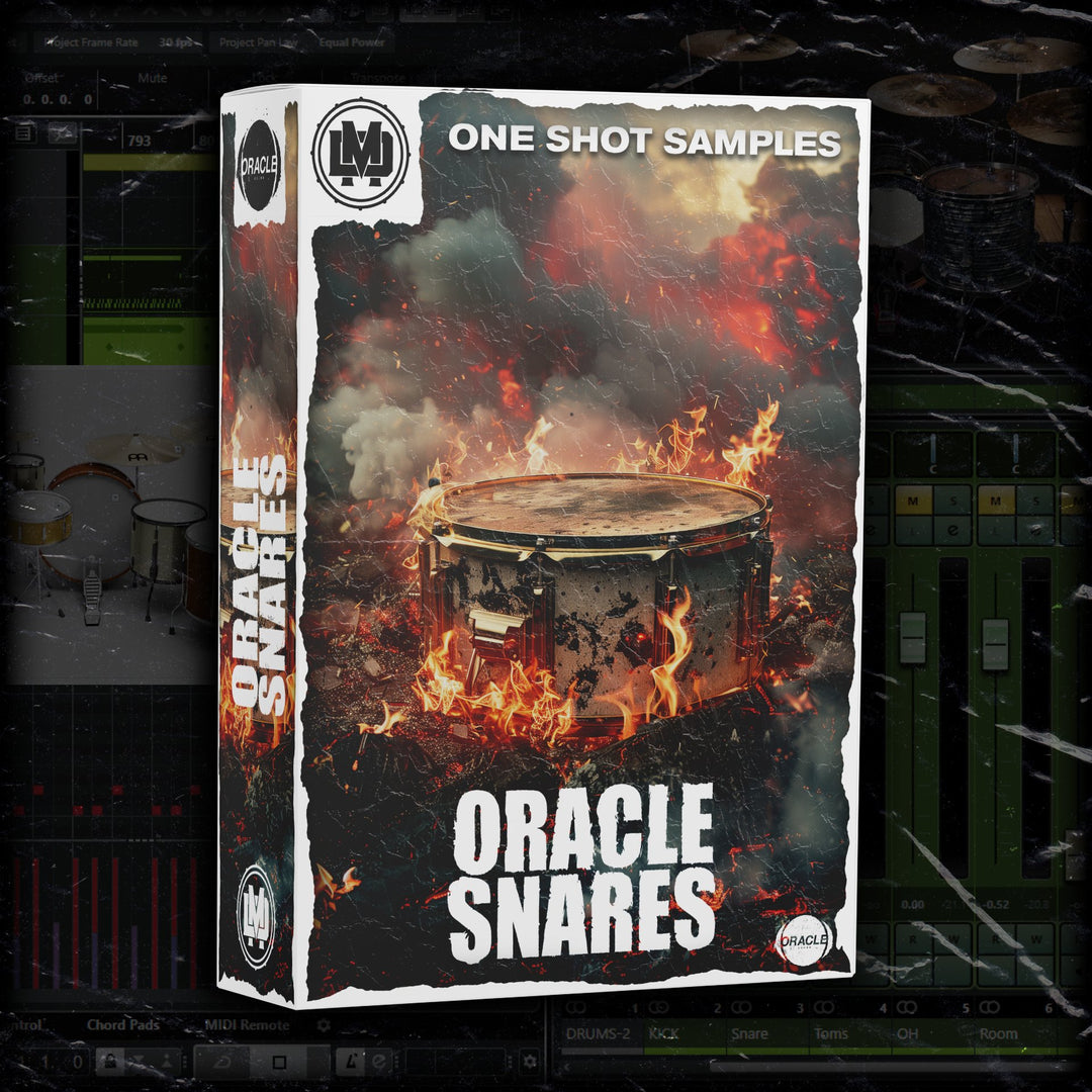 ORACLE SNARES - 26 WAV & TCI ONE SHOT SAMPLES - DRUMMIDI.COM
